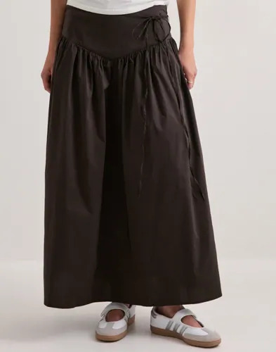 Neo Noir Brun Anais Poplin Skirt