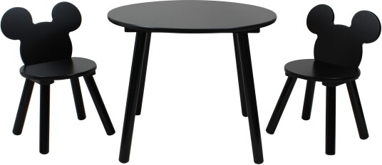 Disney Mikke Mus Bord og Stoler Svart Disney Mikke Mus Bord og Stoler Svart