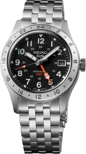 Seiko 5 Sports GMT SSK023K1 Herre 39 mm Analog Automatisk Hardlex Crystal Mineralglass Seiko 5 Sports GMT SSK023K1 Herre 39 mm Analog Automatisk Hardlex Crystal Mineralglass