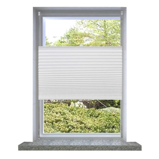 vidaXL Plisségardiner 40x150cm hvit