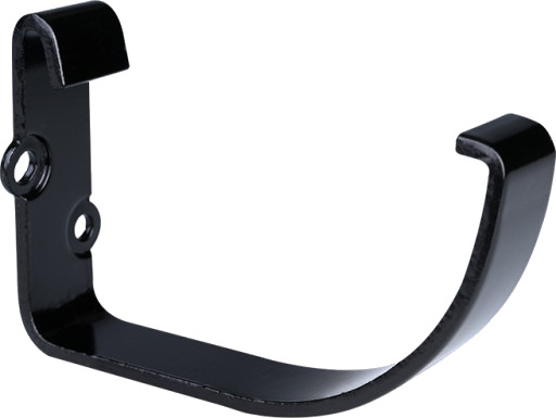 Plastmo brakett jern - halvrund 11" svart