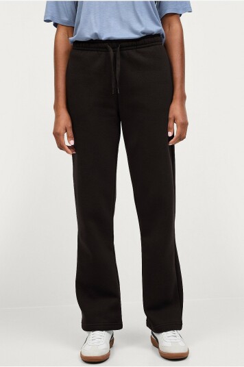 Gina Tricot Sweatpants Basic Straight Svart