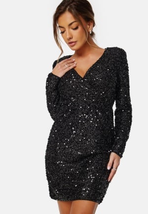 VILA Cava Sequin Dress Black 36 VILA Cava Sequin Dress Black 36