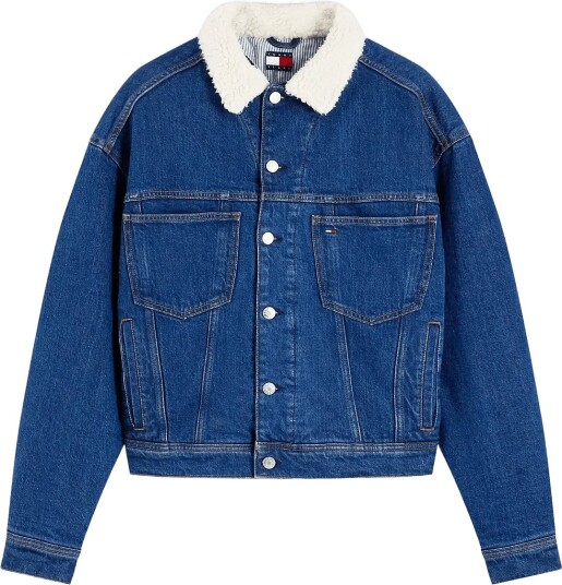 Tommy Jeans Archive Teddy Trucker Ai4159 Blue L