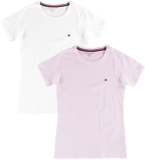 Tommy Hilfiger 2 Pk Ss Tee Pink 164-170