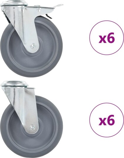 Svinghjul med bolthull 12 stk 125 mm