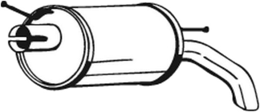 Bakre eksospotte BOSAL 154-511