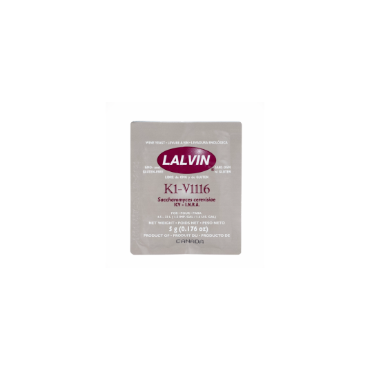 Lallemand Lalvin K1 V1116 5 gram Gir friske og florale aromaer