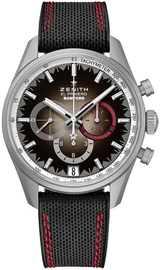 Zenith Herreklokke 03.2082.400 02.R830 El Primero Brun/Gummi Ø42 mm Zenith Herreklokke 03.2082.400 02.R830 El Primero Brun/Gummi Ø42 mm
