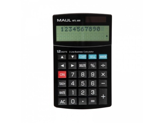 Maul Mtl 600, Desktop, Skjerm, 12 Sifre, Batteri, Sort Maul Mtl 600, Desktop, Skjerm, 12 Sifre, Batteri, Sort