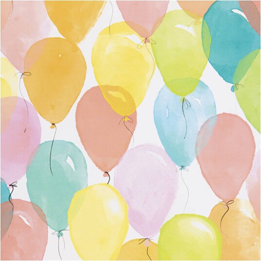 Creativ Company | Gavepapir 50 cm x 5 m Ballonger