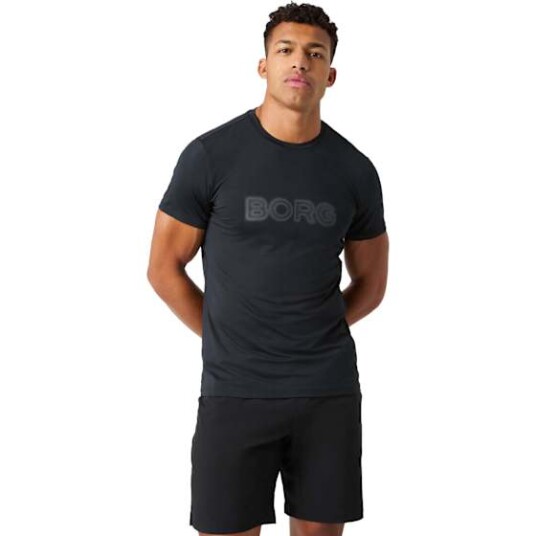 Bjørn Borg Borg Graphic T Shirt Herre Black Beauty M