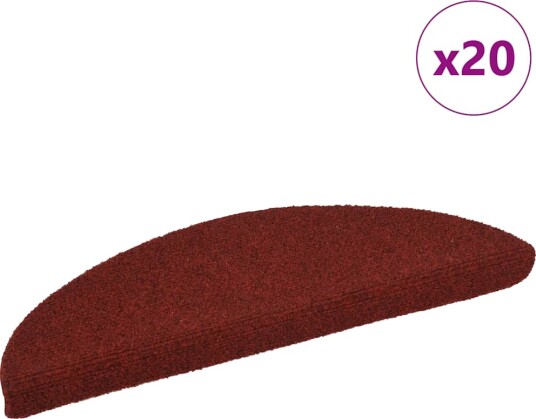  Selvklebende trappematter 20 stk rød 56x17x3 cm 8721288457905