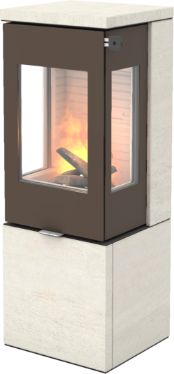 Rais Nexo PST 120 Mocca Vedovn Med Sideglass Og Ståldør Porto Stone