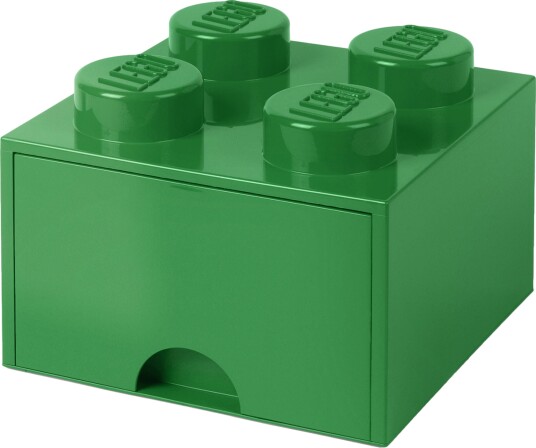 LEGO Oppbevaringsboks med Skuff 4 Grønn LEGO Oppbevaringsboks med Skuff 4 Grønn