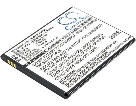 Elephone Precious P7000 batteri (2200 mAh 3.8 V, Sort)