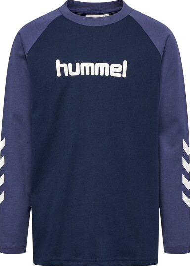 Hummel Genser hmlJR Logo Dress Blues/Blue Indigo Hummel 9 10 år (134 140) Genser Hvit Marineblå