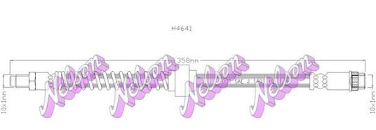 Bremseslange KAWE H4641 Bremseslange KAWE H4641