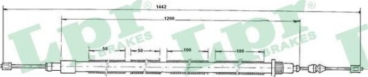 LPR C0607B Tautrekk håndbremse LPR C0607B Tautrekk håndbremse