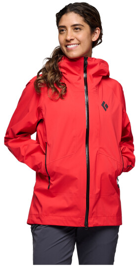 Black Diamond Women's Highline Stretch Shell Coral Red S, Coral Red
