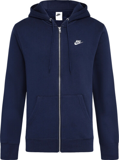 Nike Nike Club Full Zip Hoodie Navy XXL Nike Nike Club Full Zip Hoodie Navy XXL