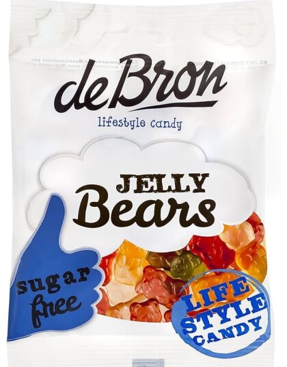 deBron Sugarfree Jelly BearSukkerfritt Vingummibjørner 90 g