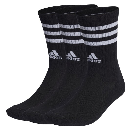Adidas Crew Sokker 3 par Black/White L 43-45