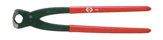 C.K Tools T4112a 08, Endekuttende Tang, Stål, Plastikk, Rød, 22 Cm