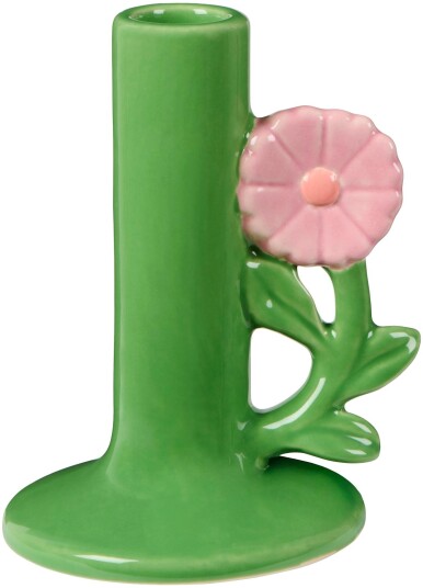 Ib Laursen Lysestake Blomst Grønn/Rosa H13,2