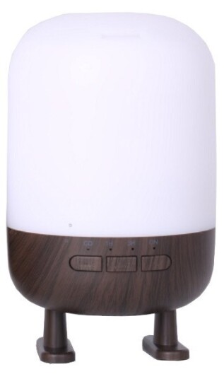 Luftfukter med høyttaler og lampe, mørkt tredesign Luftfukter med høyttaler og lampe, mørkt tredesign