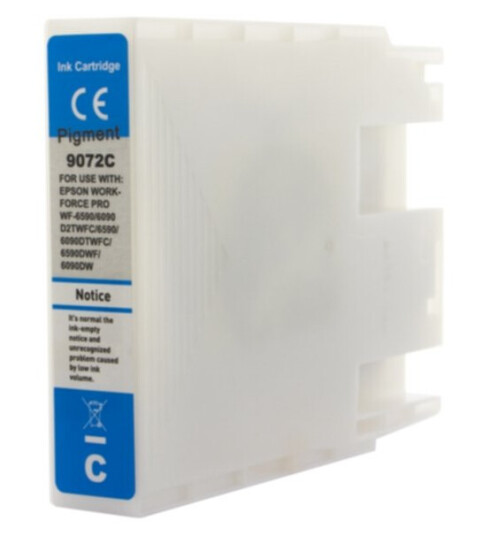 T9072, Blekkpatron, erstatter Epson T9072, cyan, 70.000 sider, inkClub