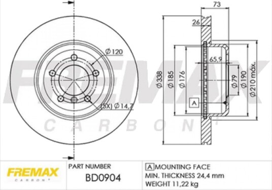 Bremseskive FREMAX BD-1104