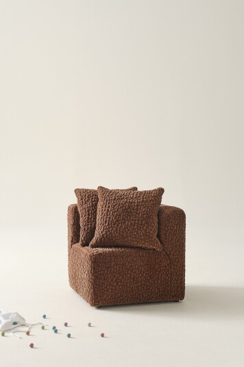 Jotex Mini Sofamodul Hjørne + 2 Puter Brun BALTIMORE 1809180030