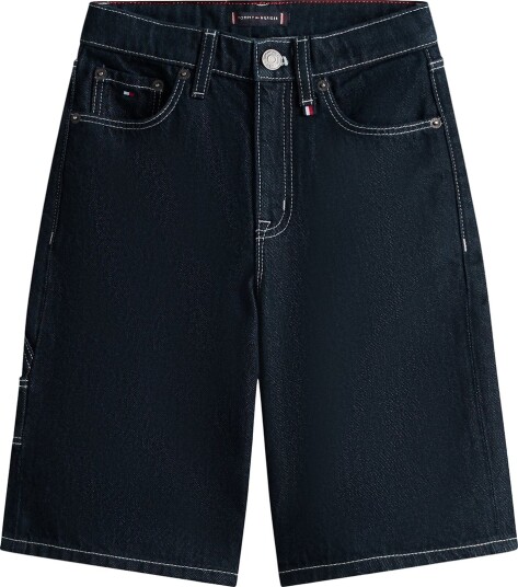 Tommy Hilfiger Baggy Rinse Denim Shorts Navy 128 Tommy Hilfiger Baggy Rinse Denim Shorts Navy 128
