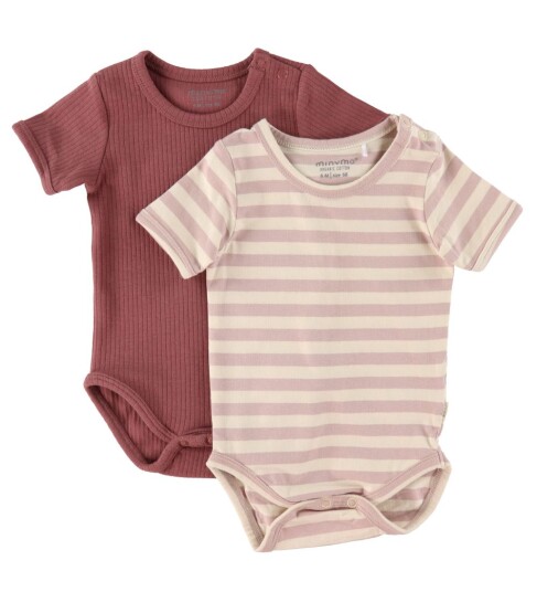 Minymo Kortermet body 2-pakk Violet Ice Minymo Kortermet body 2-pakk Violet Ice