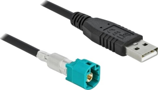 Delock Datakabel Hsd Z Plugg Til Usb Hann 1 M Ral 5021 Vannblå