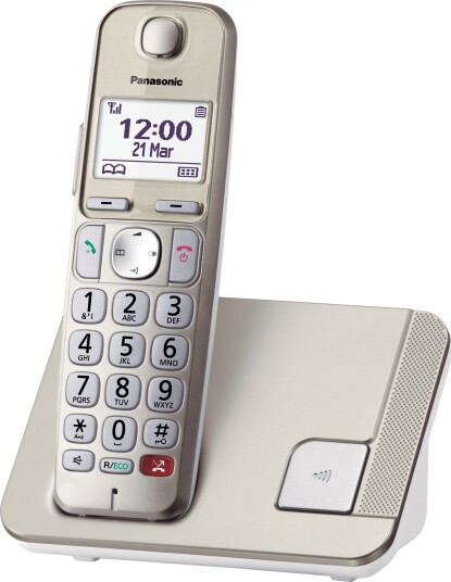 Panasonic KX‑TGEA25EXN analog DECT-håndsett Champagne Panasonic KX‑TGEA25EXN analog DECT-håndsett Champagne