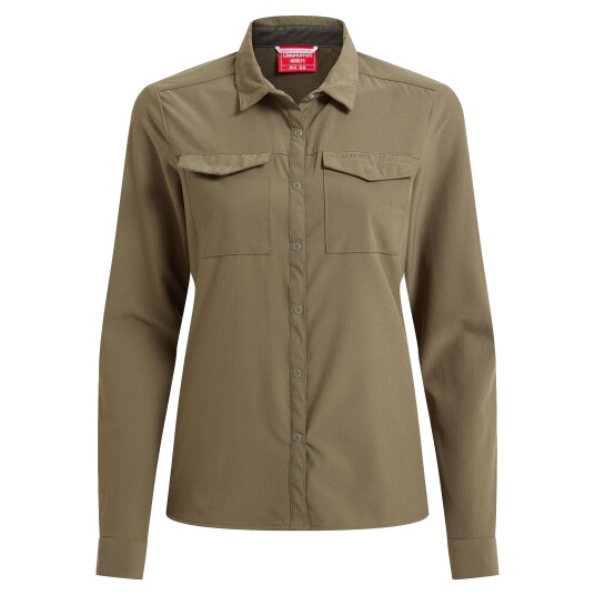 Craghoppers Women's Nosilife Pro Long Sleeved Shirt V Wild Olive 14 Craghoppers Women's Nosilife Pro Long Sleeved Shirt V Wild Olive 14