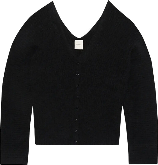 Calvin Klein Long Sleeve Button Up Cardigan - Black - M Calvin Klein Long Sleeve Button Up Cardigan - Black - M