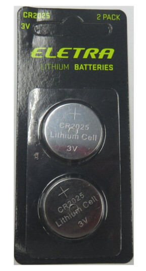 ELETRA BATTERI LITH CR2025 2PK