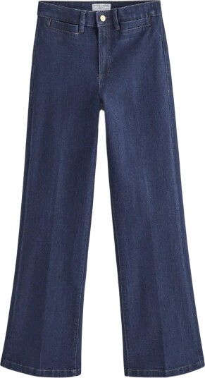 Lindex Wide Jeans With High Waist - Navy - 40