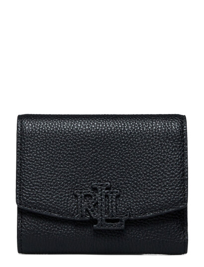 Lauren Ralph Lauren Pebbled Small Cameryn Flap Wallet - Black - ONE SIZE Lauren Ralph Lauren Pebbled Small Cameryn Flap Wallet - Black - ONE SIZE