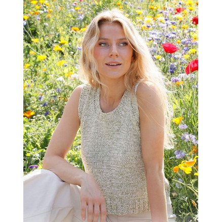 Outdoor Love by DROPS Design Topp Strikkeoppskrift str XS XXL