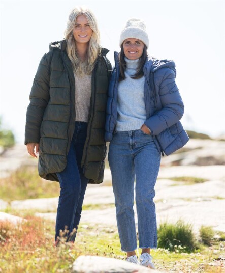 Kaffe Clothing Kaffe Susanne Boblejakke Dame Blå 36