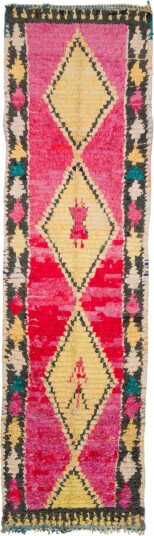 Marokkansk Boucherouite teppe 390 x 150 cm Størrelse: 390 x 150 cm