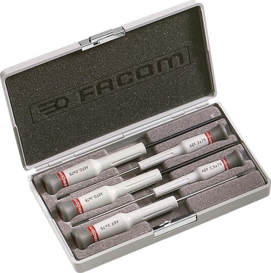 Facom Skrutrekkersett Aef.J5 5 Deler Micro-Tech, 5 Deler