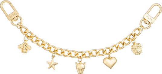 DARK Bag Chain With Sign Charms Gold