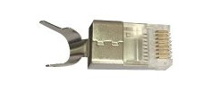 MicroConnect Modular Plug - Nettverkkontakt - RJ-45 (hann) - SFTP - CAT 7 - solid, flertrådet (en pakke 10)