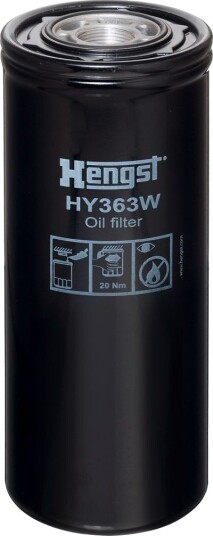 Oljefilter HENGST FILTER HY363W Oljefilter HENGST FILTER HY363W