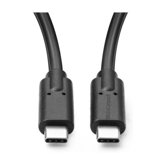 Microconnect USB-C 3.2 Gen 2 Kabel 2m med 100W Power Delivery - Svart